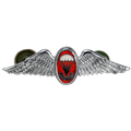 South African Defence Force Parachute Freefall Instructor Mess Dress Silver Badge - South African Army Surplus - Flags, Badges & Insignia