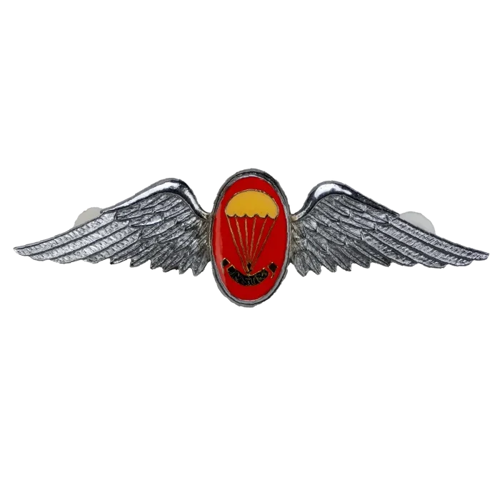 South African Defence Force Parachute Freefall Instructor Silver Badge - South African Army Surplus - Flags, Badges & Insignia