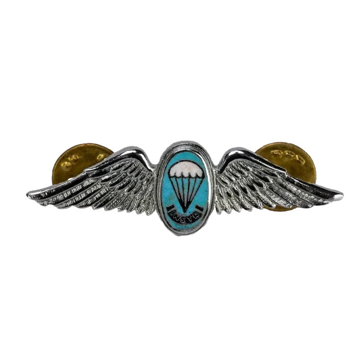 South African Defence Force Parachute Instructor Mess Dress Silver Badge - South African Army Surplus - Flags, Badges & Insignia