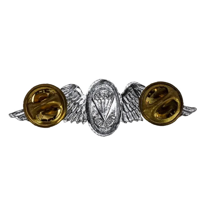 South African Defence Force Parachute Instructor Mess Dress Silver Badge - South African Army Surplus - Flags, Badges & Insignia