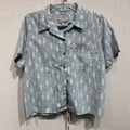 S/S button front, womens