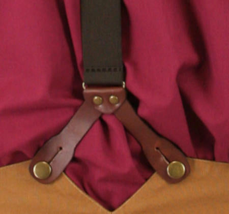 Khaki Stagecoach Y-Back Suspenders (Long)