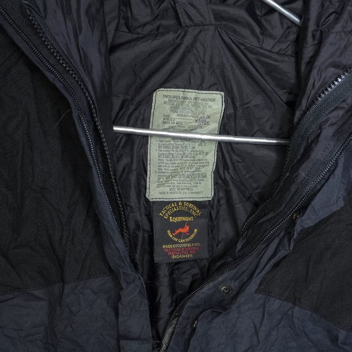 Tacs-Ops II Black Wet Weather Parka - XLarge - Army & Outdoors - Parkas