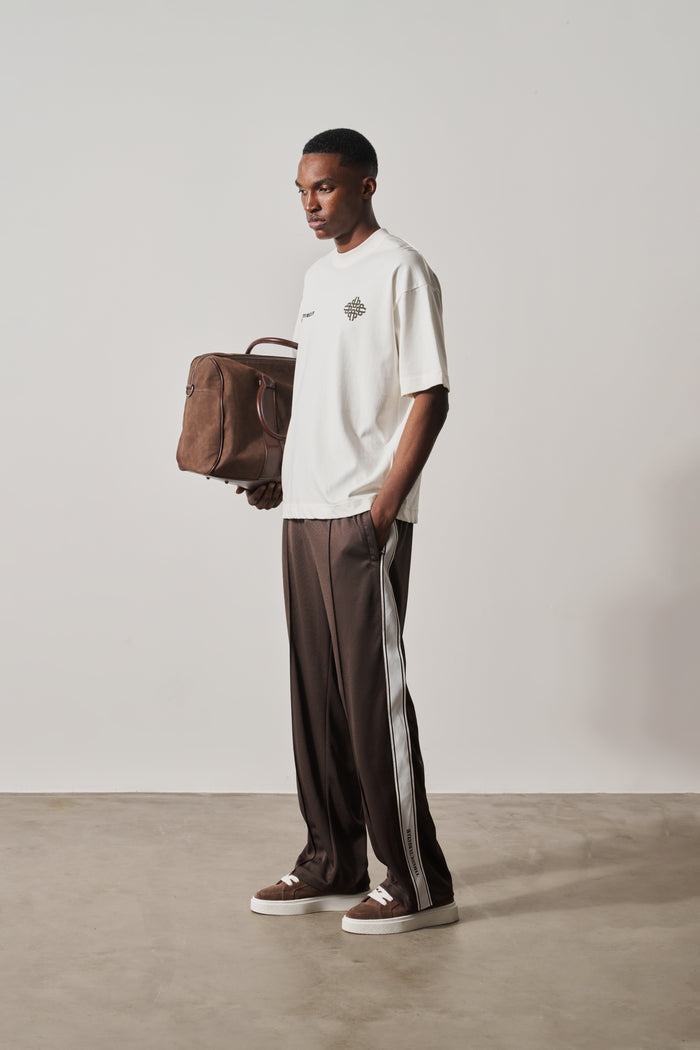 TAPE MESH JOGGER - BROWN