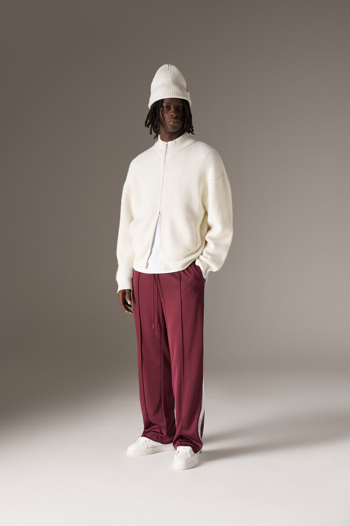 TAPE MESH JOGGER - BURGUNDY