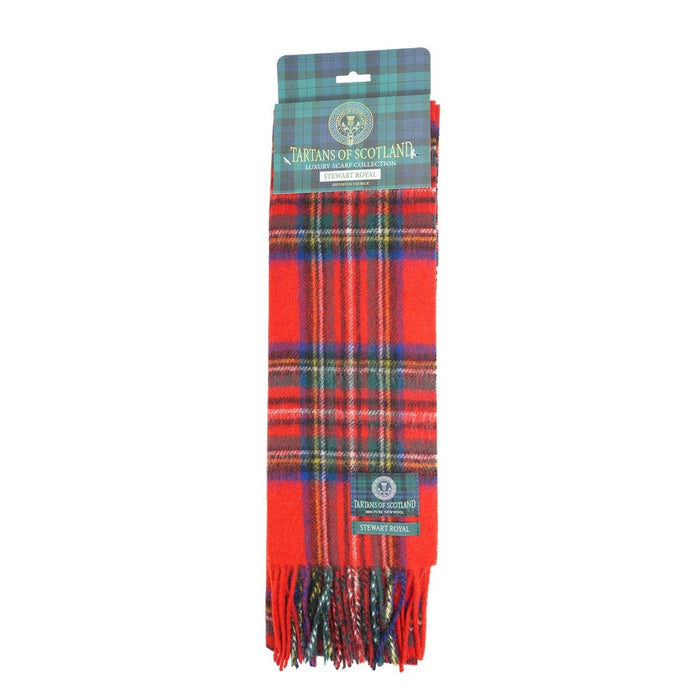 Tartan of Scotland 100% Pure New Wool Clan Scarf - Stewart - Heritage Of Scotland -