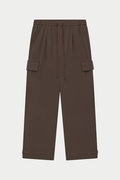 TECHNICAL WIDE LEG TROUSERS - BROWN
