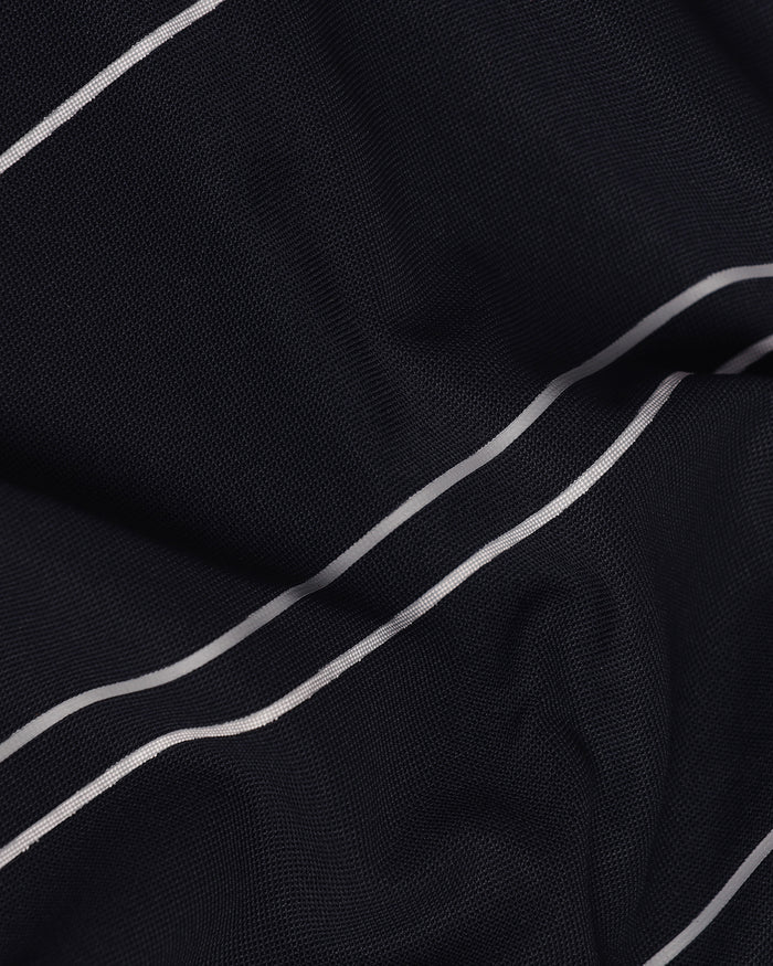 TechPro Polo Navy Printed T-Shirt - Slash