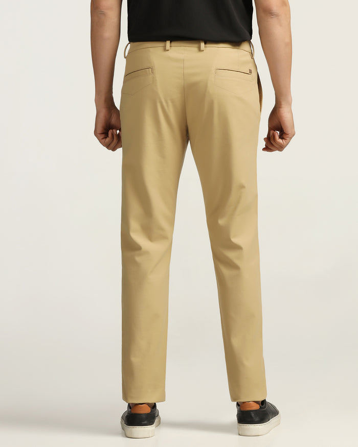 TechPro Slim Fit B-91 Casual Khaki Solid Khakis - Sandy