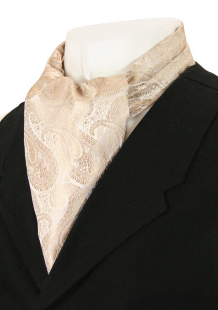 Tonal Paisley Ascot - Taupe
