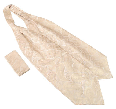 Tonal Paisley Ascot - Taupe