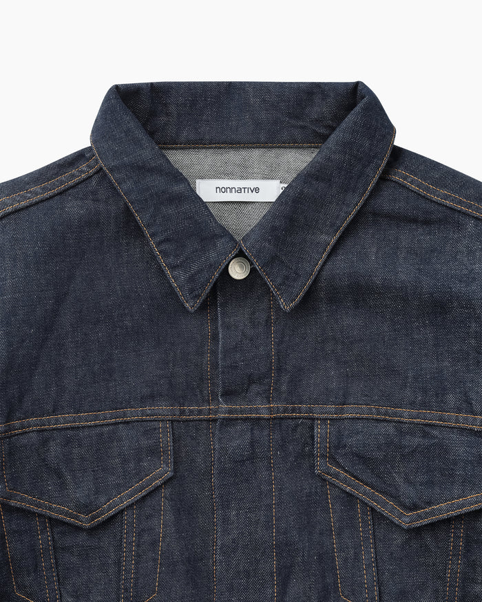 TRUCKER BLOUSON COTTON 13.5oz DENIM OW Indigo
