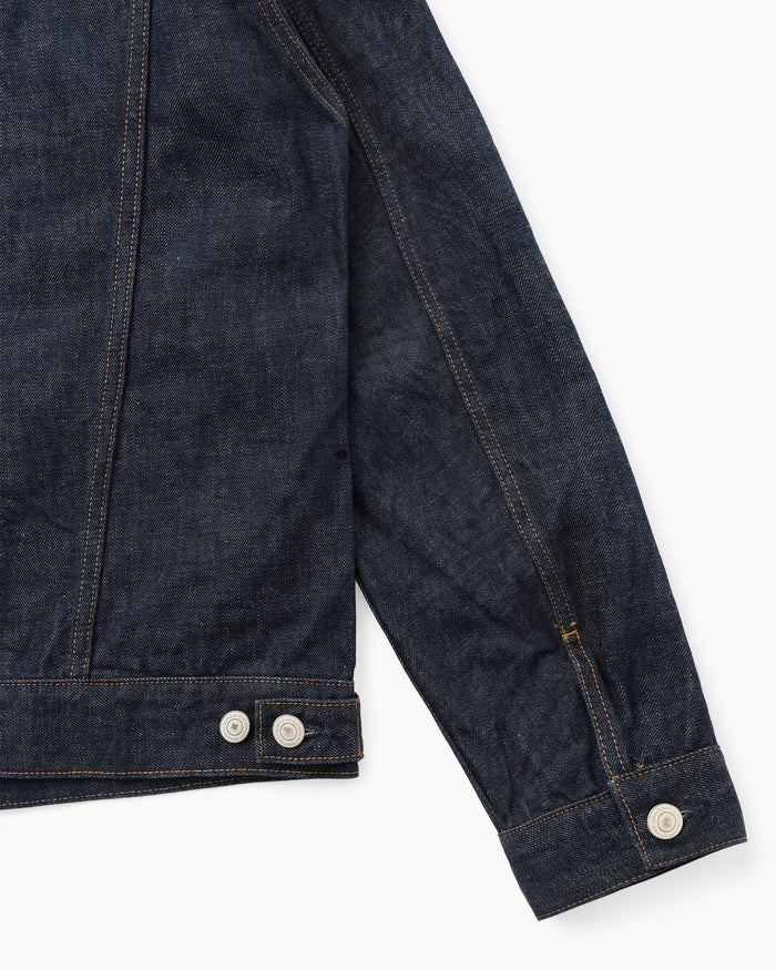 TRUCKER BLOUSON COTTON 13.5oz DENIM OW Indigo
