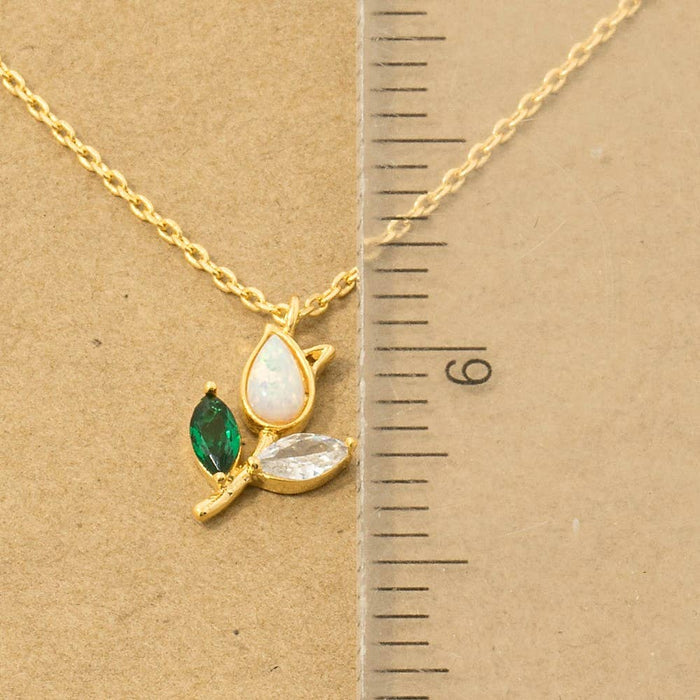 Tulip Flower Pendant Necklace