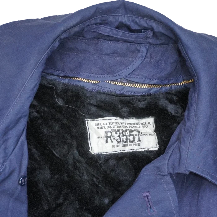 US Air Force Blue All Weather Coat with Liner - 40XL, Medium - US Air Force Surplus - Great Coats