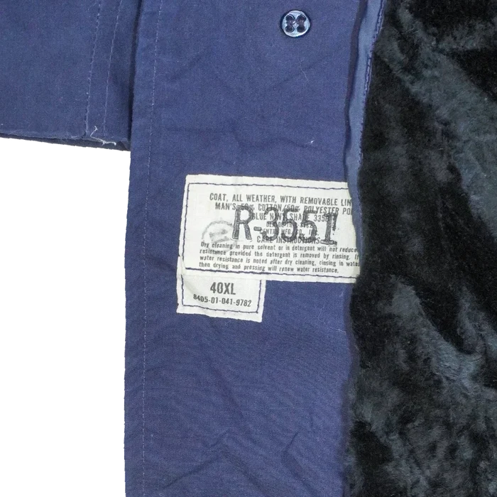 US Air Force Blue All Weather Coat with Liner - 40XL, Medium - US Air Force Surplus - Great Coats