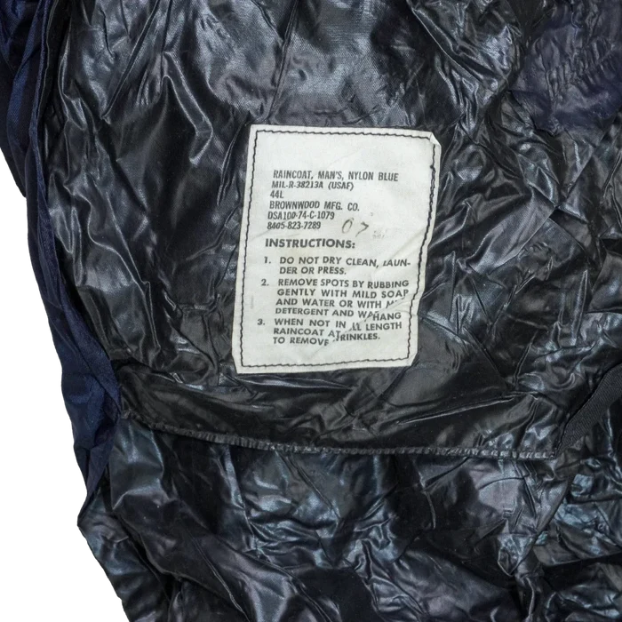 US Air Force Blue Raincoat - 44L, Xlarge - US Air Force Surplus - Rain Jackets