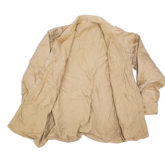 US Army 1950s Khaki Long Sleeve Shirt - Medium - US Army Surplus - Service Shirts