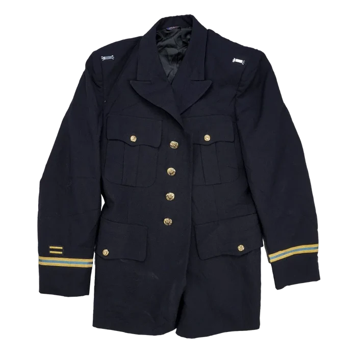 US Army Officers Black Service Dress Jacket - 39S, Medium - US Army Surplus - Dress Jackets