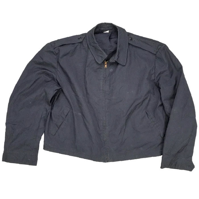 USGI 80s Black Windbreaker Jacket - 48L, 2XLarge - US Army Surplus - Field Jackets