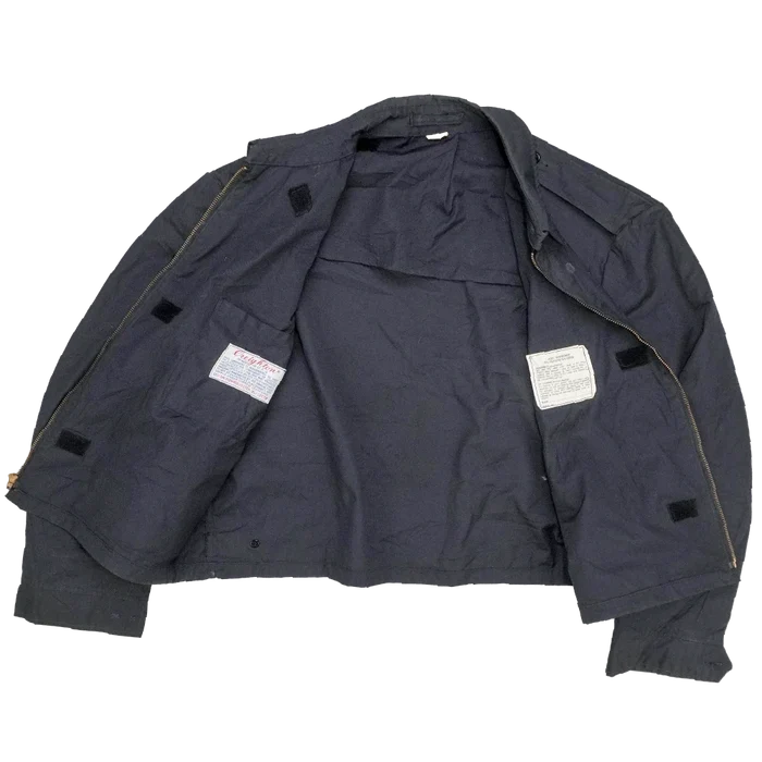 USGI 80s Black Windbreaker Jacket - 48L, 2XLarge - US Army Surplus - Field Jackets