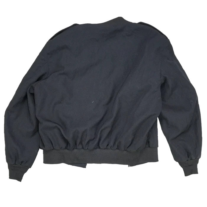 USGI 90s Officers Black Windbreaker Jacket - Large - US Army Surplus - Field Jackets