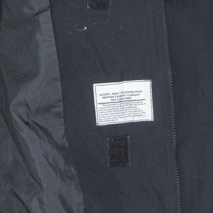 USGI 90s Officers Black Windbreaker Jacket - Large - US Army Surplus - Field Jackets