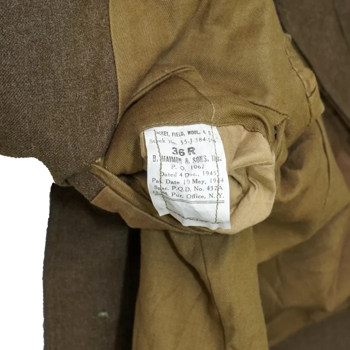 USGI M1944 Ike Jacket - 36R, Small - US Army Surplus - Field Jackets