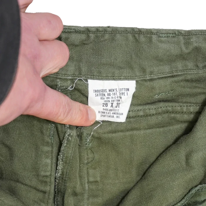 USGI OG-107 Utility Trousers - 26x31, XSmall - US Army Surplus - Combat Trousers