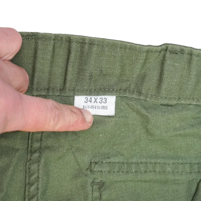 USGI OG-507 Utility Pants - 34x33, Medium - US Army Surplus - Combat Trousers