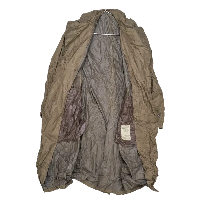 USGI Taupe Shade No. 179 Nylon Raincoat - Small - US Army Surplus - Rain Jackets