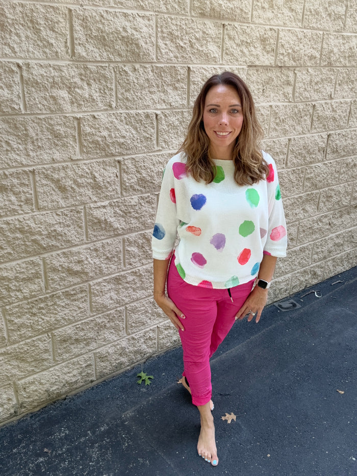Vibrant Hot Pink Italian Magic Joggers | One Size (4-12)