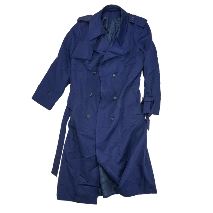 Vintage Smug Blue Trenchcoat - Small - Army & Outdoors - Great Coats