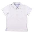 White Performance Polo - white boys performance polo matching school uniform shrimp and grits kids