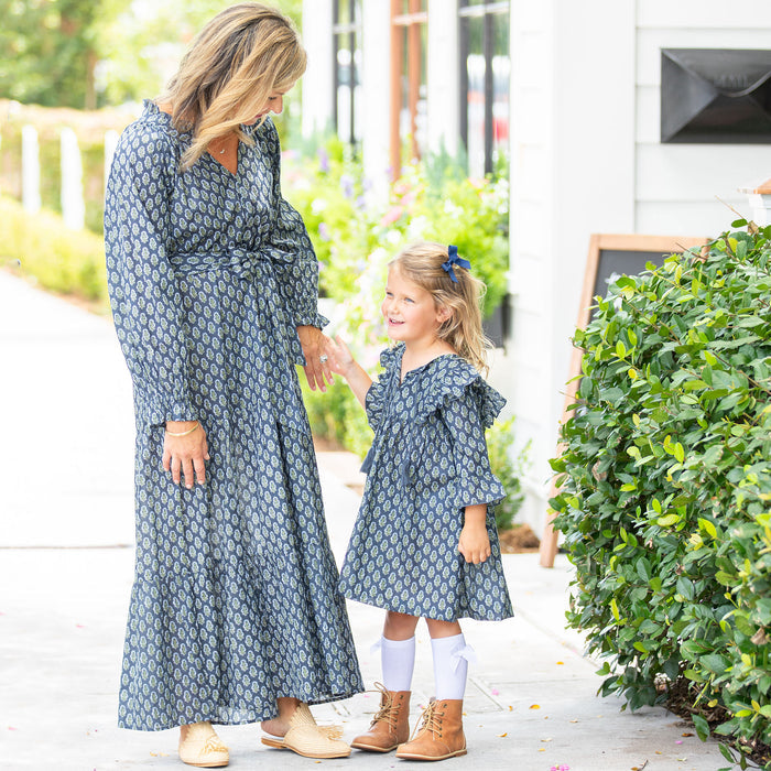 Womens Navy Octavia Dress