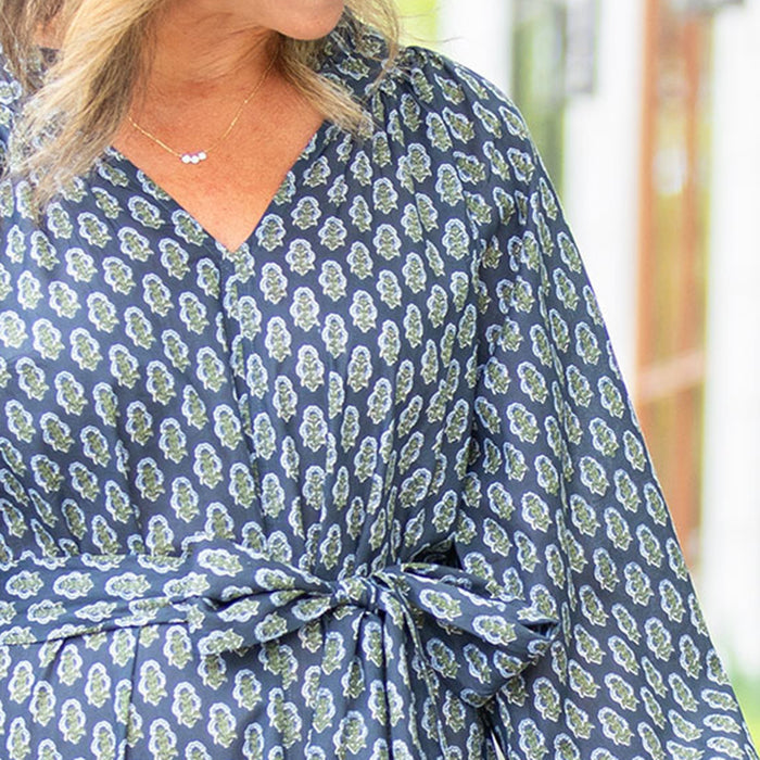 Womens Navy Octavia Dress