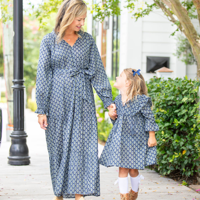 Womens Navy Octavia Dress