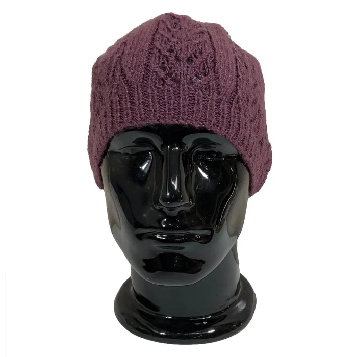 Wool Cap | Unisex | 100% Wool |Purple - Mojopanda Organic  Store
