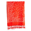 Woolen Stoles & Shawls |Red & Beige | 70x200 CM | - Mojopanda Organic  Store