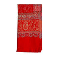 Woolen Stoles & Shawls | Red & Multi | 100x210CM | - Mojopanda Organic  Store