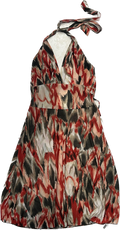 Y2k patterned black and red dress